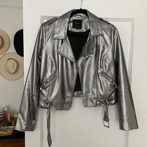 Metallic Silver Zara Jacket